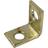 Prime-Line Corner Bracket 3 4 In Steel Construction Brass Plated L Angle 4 Pack 17.8x11.4mm