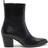 Off The Hook 'Tower' High Heel Leather Ankle Boots Black