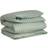 Gant Home Sateen Stripes 220x220 cm Clay Täcke Grön (220x220cm)