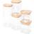 Olsen Home Glass Storage Bins With Bamboo Lids - 5 Pack Kitchen Container 5pcs