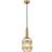 Orion Carneval Ø 14 cm Altmessing/Amber Pendelleuchte ∅ 14cm