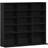 vidaXL CD Cabinet Black Oak Bogreol 89.5cm