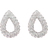 Shein Pair Of Fashionable Elegant And Exquisite New Geometric DropShaped Bottomless Rhinestone Stud Earrings For Ladies And Girls Daily Casual Birthday Gift