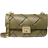 Michael Kors Tribeca Small Woven Leather Shoulder Bag - Safari Green