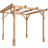 Dunster House Wooden Pergola Utopia 2m 2m Garden Structure 2x2 m