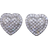 Shein Cubic Zirconia Heart Stud Earrings For Women For Party Banquet Wedding