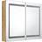 vidaXL LED Bathroom Mirror Cabinet Oak 80 x 12 x 68 cm