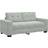 vidaXL Loveseat Ljusgrå 140 cm Sammet Soffa 181cm