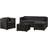 Juskys Punta Cana L - Black, Grey Lounge-Set, 1 Tisch einschl. 1 Stühle & 1 Sofas