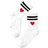 Shein 1pair Kids Striped & Heart Pattern Crew Socks For Daily Life