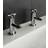 Nes Home Chrome Twin Hot and Cold Bath Taps Silver
