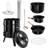 tectake Kettle Barbecue 17 Litre Pot 5 in 1 Adjustable Air Supply