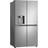 LG Køleskab Fryser 363liter Klasse E 274liter Fritstående Prime-sølv Rostfritt Stål, Silver