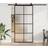 vidaXL Med Hardwaresæt 102.5x205 cm ESG Glas Sort Skydedør (x)