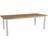 Brafab Lyon Matbord 100x224-304 cm Ljusgrå/Teak