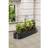 Living and Home Oval-Shaped Galvanized Steel Raised Garden Bed - Black L