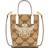 MCM Himmel Crossbody In Lauretos Raffia Jacquard - Beige