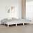 vidaXL Solid Wood without Mattress 240 x 200 cm - White Frame Bed