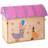 Rice Raffia Opbevaringshus Party Animal Lys Pink