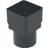 FloPlast Black PVC Square to PVC Round Downpipe Adaptor