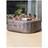 Lay-Z-Spa Inflatable Hot Tub Maxhold Energysense Ultrafit Smart Airjet 6 Brown Marble Square 4-6 Adults