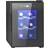 Homcom Mini Wine Fridge 6 Bottle with Glass Door Black