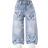 Shein Young Girl Casual Urban Light Wash - Heart