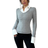 Shein College Style Polo Collar Long Sleeve T-Shirt - Autumn/Winter