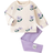 Shein Flower Print Rib Knit Crew Neck Sweatshirt - Fall/Winter