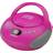 Oakcastle CD250 Portable CD Player Boombox Pink