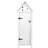 MonsterShop Wooden Garden Shed White (Building Area )