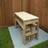 Forest Garden Wooden Table and Benches 5'11 x 2'6 Patio Dining Set