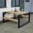 Forest Garden Colour Block Wooden Picnic Bench 4'8 x 4'7