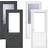Crystal Pvc Single Half Glass & Frame Right Hand Triple Tough Glazing External Door Clear Glass (x200cm)