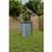 Living and Home Round Outdoor Galvanized Steel Flower Raised Garden Bed One Size