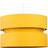 firstchoicelighting Ochre Layered Drum Light Yellow Shade