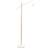 ValueLights Adrianna White And Natural Wood Pole Hanging Base One Size Floor Lamp