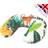 Kids Neck Support Pillow Travel Small Lions Tigers Jungle Theme