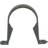 FloPlast Grey 68mm Anthracite Half Round Downpipe Clip