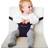 Mini Monkey Pocket Chair Black Stol