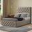Portland Mary Chesterfield Single Beige Linen Ottoman 137 x 90 x 190 cm Frame Bed
