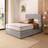Silentnight Divan Bed With Wave Fabric Headboard - Light Grey