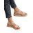 Shein Womens Flat Outdoor Fashionable Lightweight Sandals For Beach Comfort With Woven Jute Texture