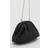 Mango Natural Fiber Clutch Bag - Black