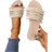 Shein Ladies Vacation Style Fringed Flat Sandals Beach Summer OpenToe Slippers For Women