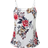 Shein Vacation Leisure Flower Print Splice Lace Camisole Top