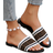 Shein Womens Flat Comfortable Casual SlipOn Slippers With Vintage Style Cross Strap Design Perfect For Outdoor And Beach Wear