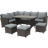 Birchtree 7 Patio - Brown Outdoor Lounge Set, 1 Table incl. 3 Sofas