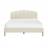 Flair Scallop Double Beige Velvet Bed Frame 135x190cm