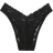 PINK Wink V-Front Brazilian Panty, Black, Women's -